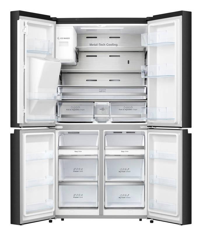 Americká lednice Hisense RQ760N4AFF černá