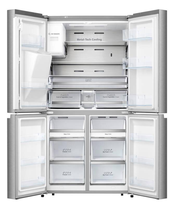 Americká lednice Hisense RQ760N4AIF nerez