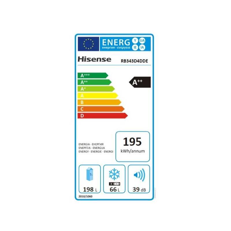 Chladnička s mrazničkou Hisense RB343D4DDE stříbrná