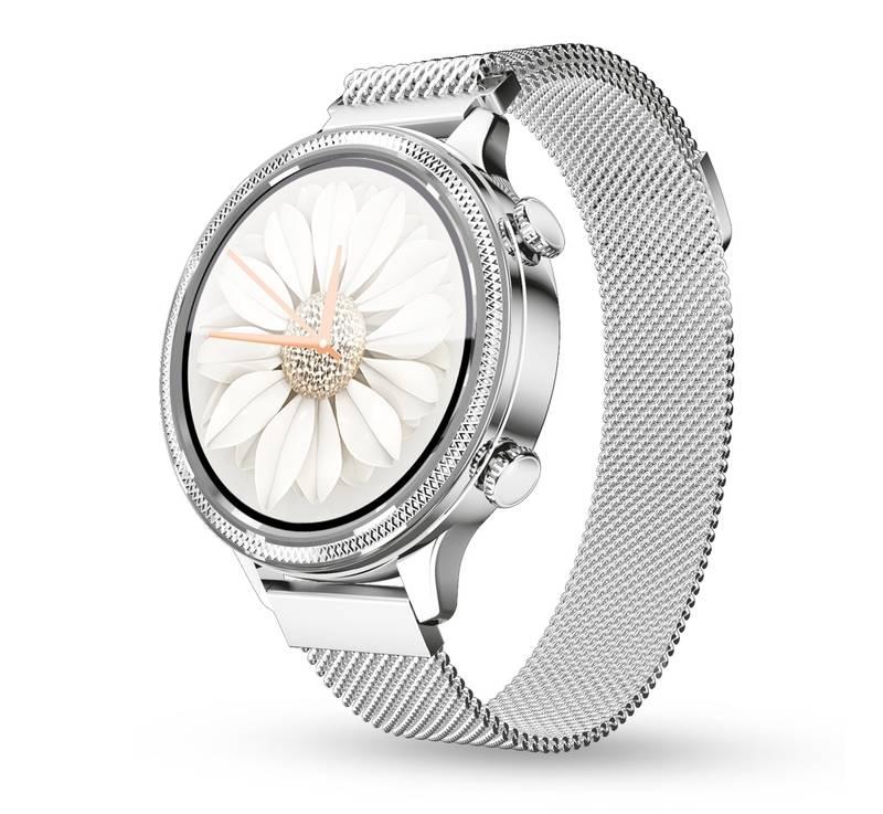 Chytré hodinky Aligator Lady Watch stříbrné, Chytré, hodinky, Aligator, Lady, Watch, stříbrné
