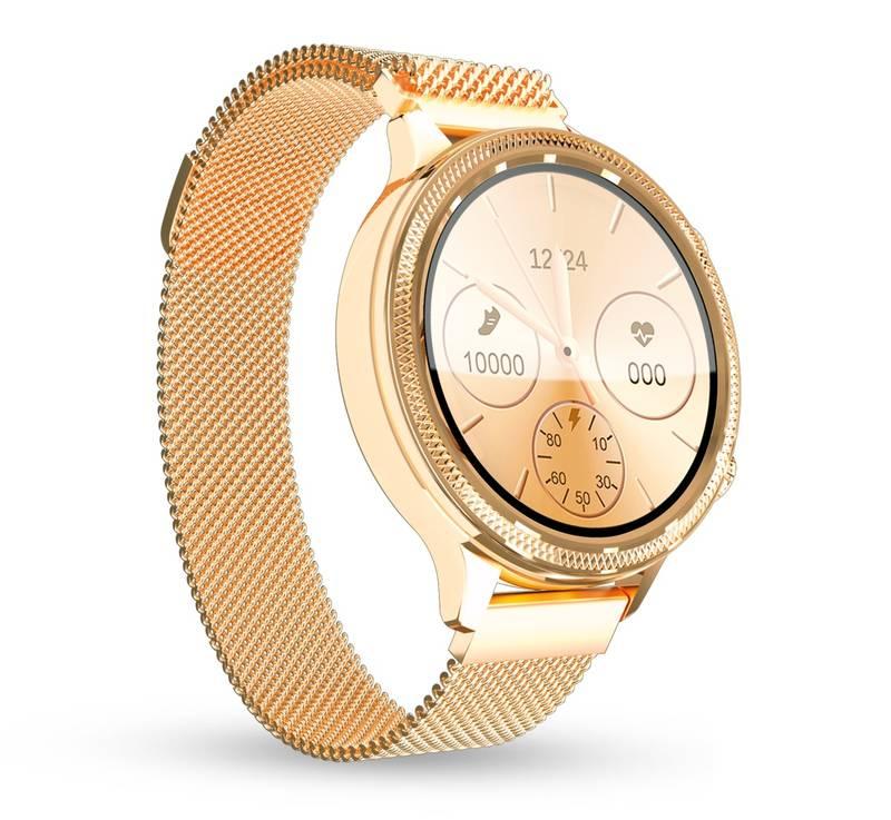 Chytré hodinky Aligator Lady Watch zlaté