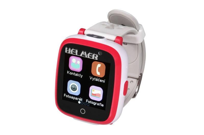 Chytré hodinky Helmer KW 802 dětské červené