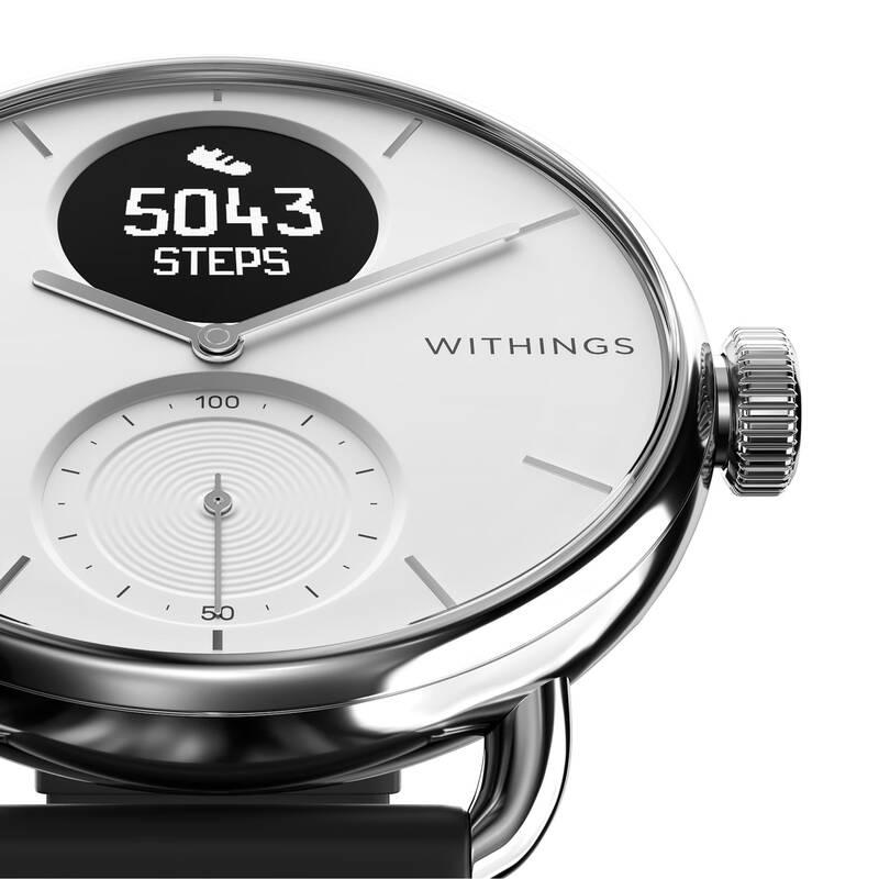 Chytré hodinky Withings Scanwatch 38 mm bílé, Chytré, hodinky, Withings, Scanwatch, 38, mm, bílé