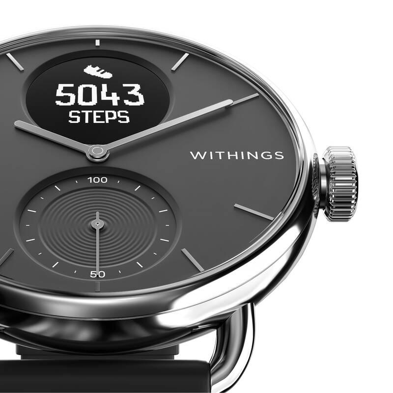 Chytré hodinky Withings Scanwatch 38 mm černé, Chytré, hodinky, Withings, Scanwatch, 38, mm, černé