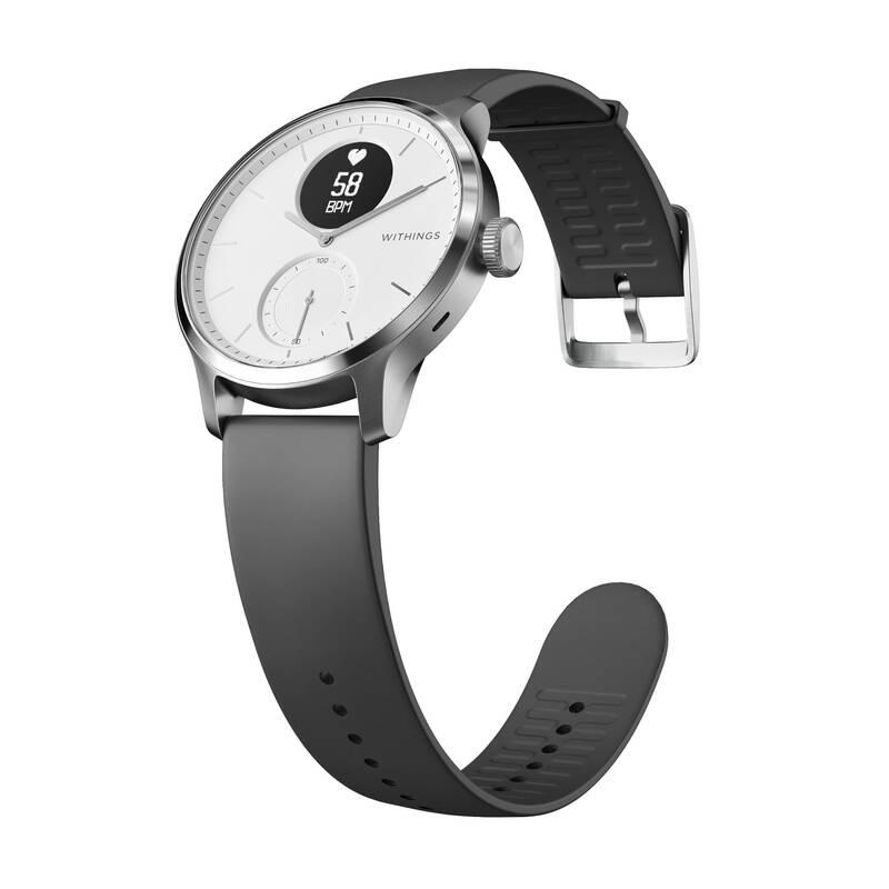 Chytré hodinky Withings Scanwatch 42 mm bílé, Chytré, hodinky, Withings, Scanwatch, 42, mm, bílé