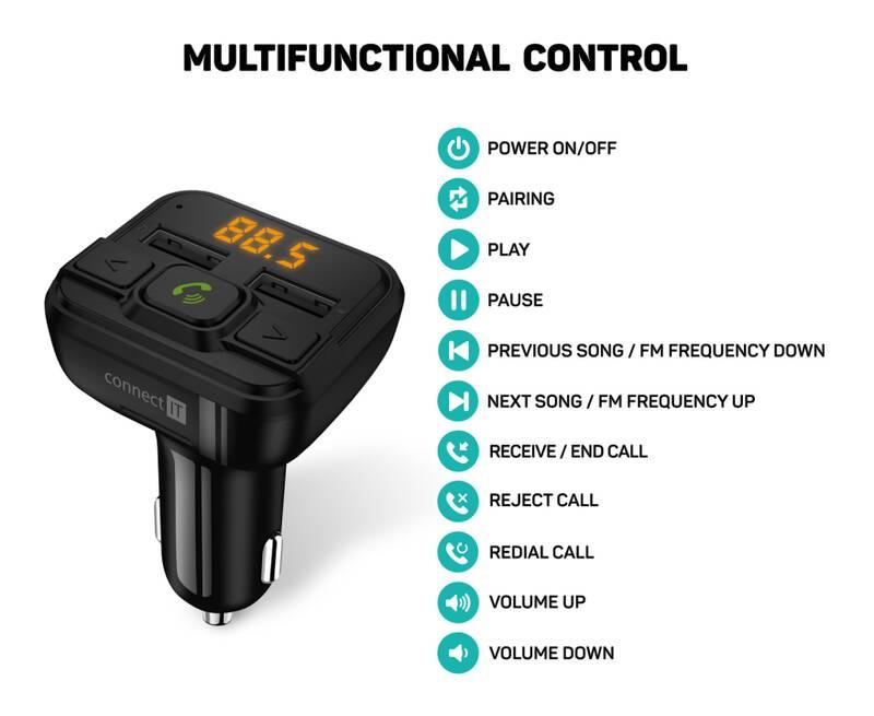 FM Transmitter Connect IT InCarz CCC-8600 černý