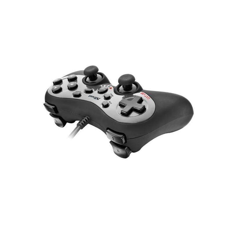Gamepad Trust GXT 28 pro PC, PS3 černý šedý