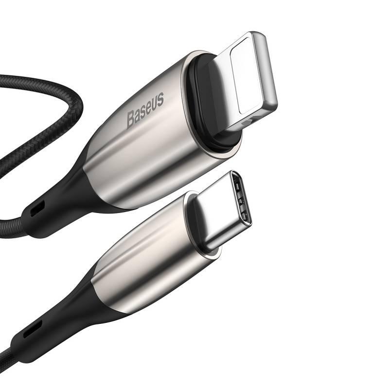 Kabel Baseus USB-C Lightning, 18W, 0,5m černý