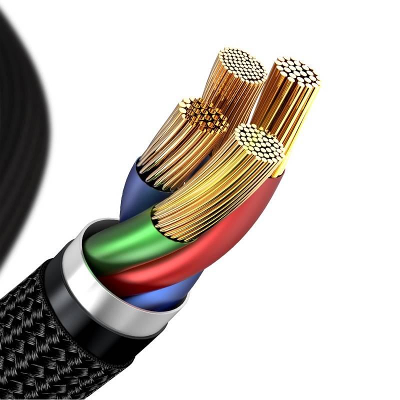 Kabel Baseus USB-C Lightning, 18W, 0,5m černý, Kabel, Baseus, USB-C, Lightning, 18W, 0,5m, černý