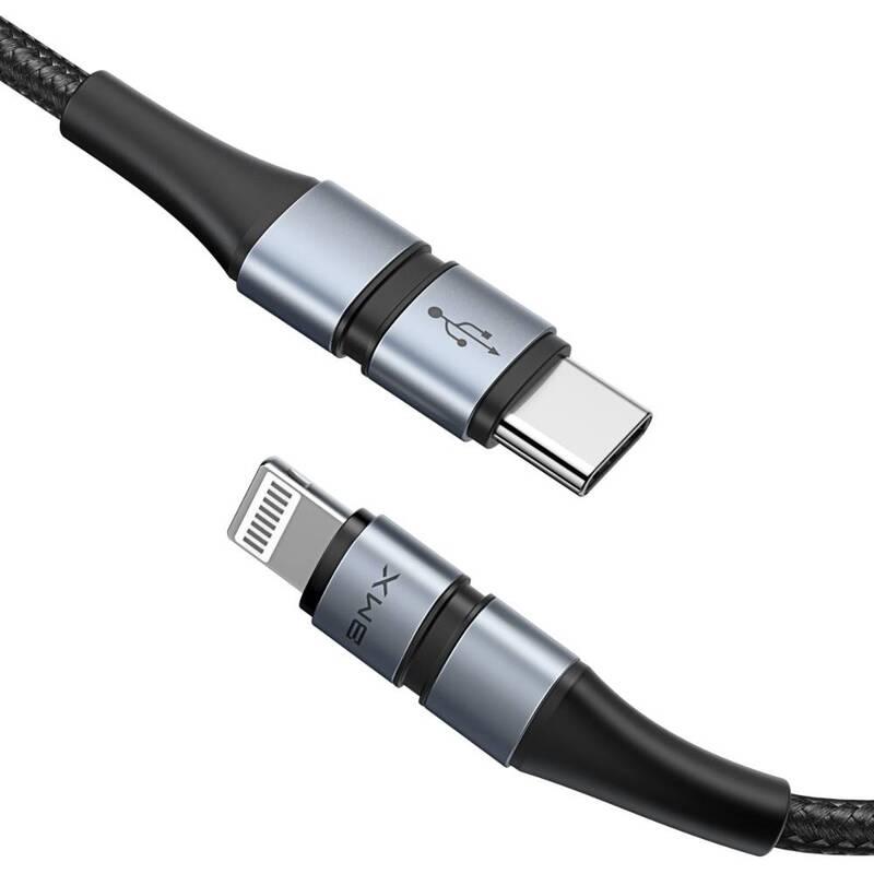 Kabel Baseus USB-C Lightning, MFi, 18W, 1,8 m černý