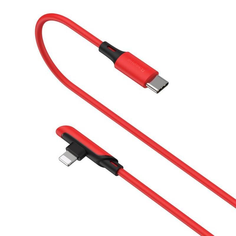 Kabel Baseus USB-C Lightning, PD 18W, 1,2m červený