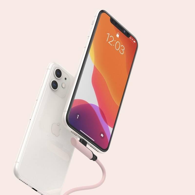 Kabel Baseus USB-C Lightning, PD 18W, 1,2m růžový