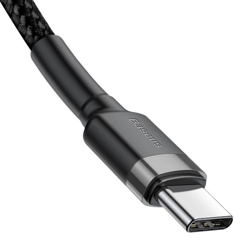 Kabel Baseus USB-C USB-C, PD 2.0 60W, 1m černý, Kabel, Baseus, USB-C, USB-C, PD, 2.0, 60W, 1m, černý