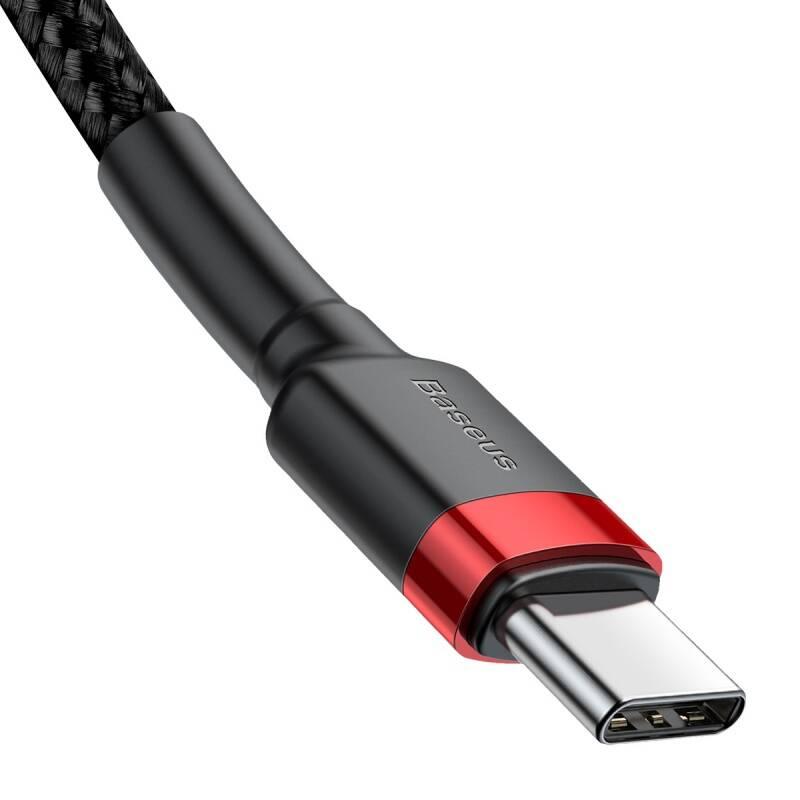 Kabel Baseus USB-C USB-C, PD 2.0 60W, 2m černý červený