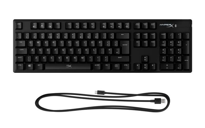 Klávesnice HyperX Alloy Origins Blue Switch, US černá