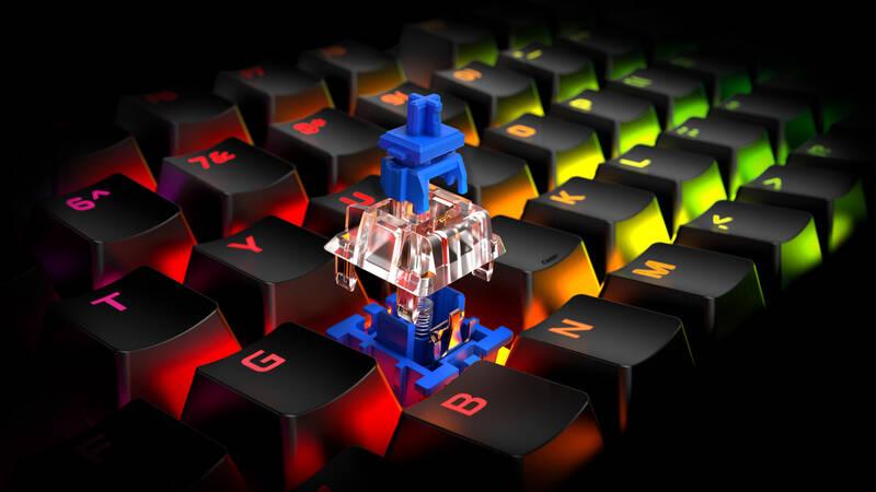 Klávesnice HyperX Alloy Origins Blue Switch, US černá