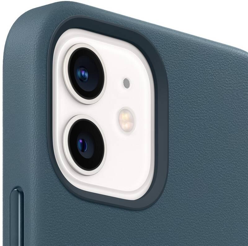 Kryt na mobil Apple Leather Case s MagSafe pro iPhone 12 mini - baltsky modrý