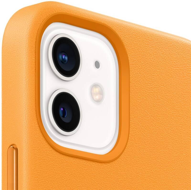 Kryt na mobil Apple Leather Case s MagSafe pro iPhone 12 mini - měsíčkově oranžový, Kryt, na, mobil, Apple, Leather, Case, s, MagSafe, pro, iPhone, 12, mini, měsíčkově, oranžový