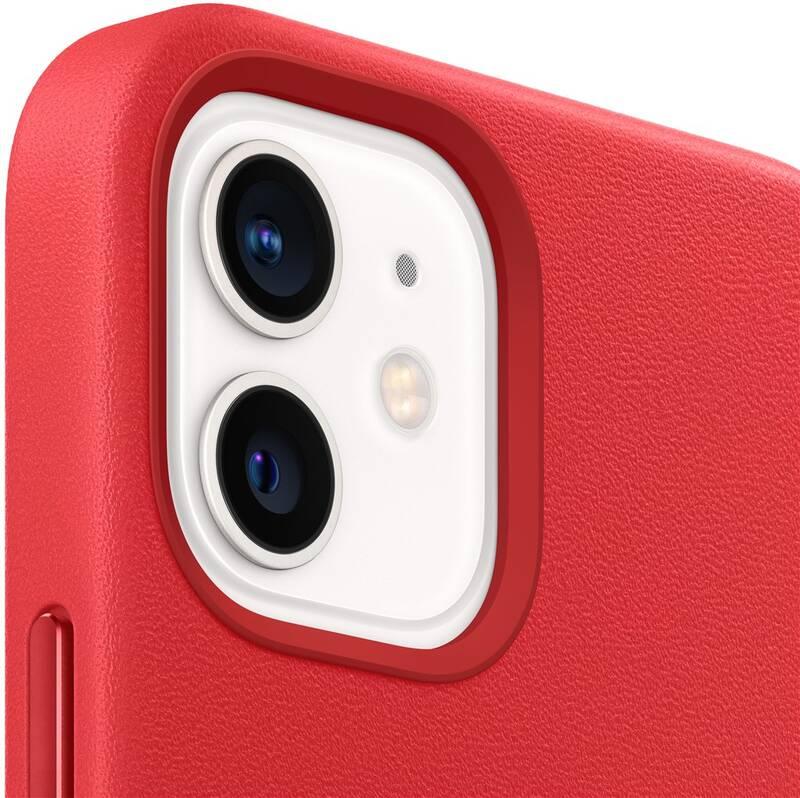 Kryt na mobil Apple Leather Case s MagSafe pro iPhone 12 mini - RED
