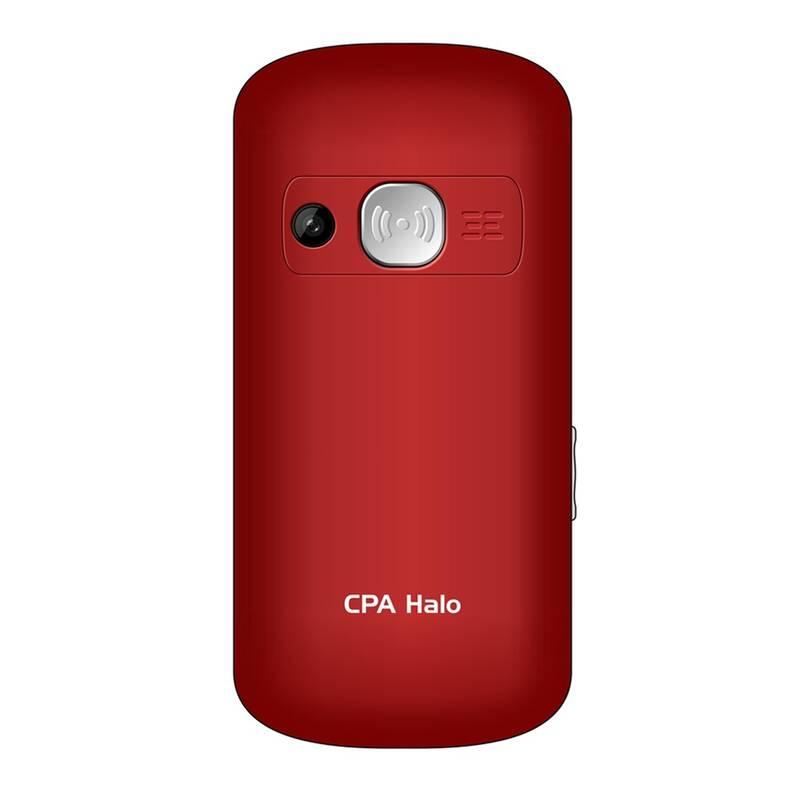 Mobilní telefon CPA Halo Halo 11 Pro Senior s nabíjecím stojánkem červený