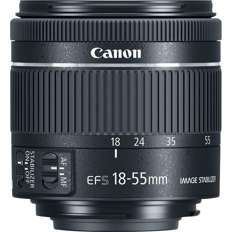 Objektiv Canon EF-S 18-55 mm f 4-5.6 IS STM černý, Objektiv, Canon, EF-S, 18-55, mm, f, 4-5.6, IS, STM, černý