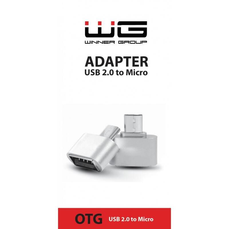 Redukce WG USB 2.0 Micro USB stříbrná