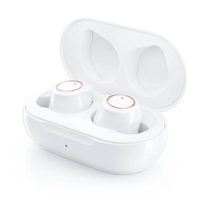 Sluchátka Niceboy HIVE Drops Fleur bílá