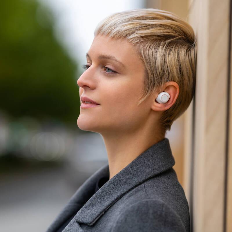 Sluchátka Niceboy HIVE Drops Fleur bílá