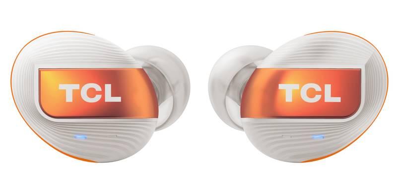 Sluchátka TCL ACTV500TWS bílá oranžová