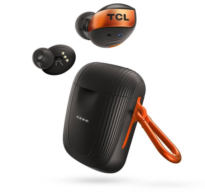 Sluchátka TCL ACTV500TWS černá oranžová