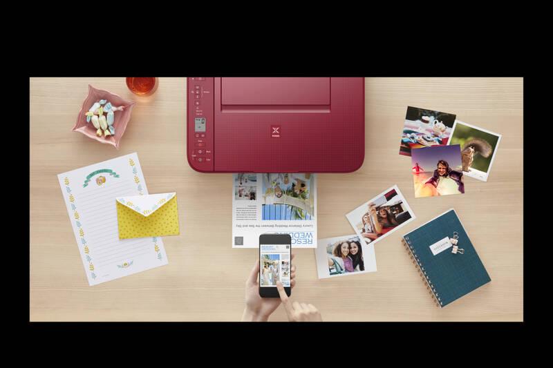 Tiskárna multifunkční Canon TS3352 červená