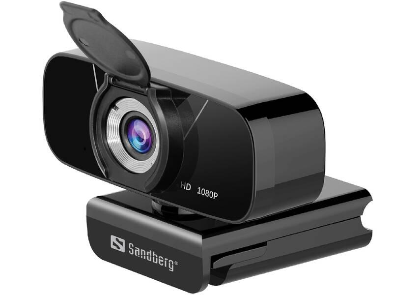 Webkamera Sandberg Webcam Chat 1080p černá, Webkamera, Sandberg, Webcam, Chat, 1080p, černá