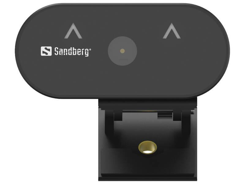Webkamera Sandberg Webcam Wide Angle 1080p černá