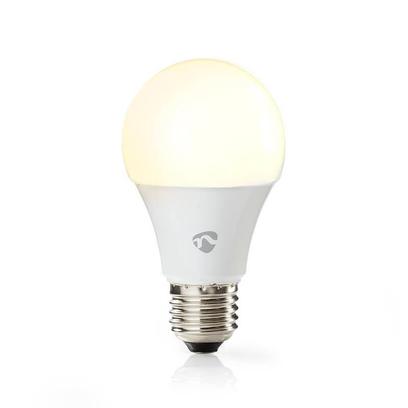 Žárovka LED Nedis klasik, Wi-Fi, 6W, 470lm, E27, barevná teplá bílá