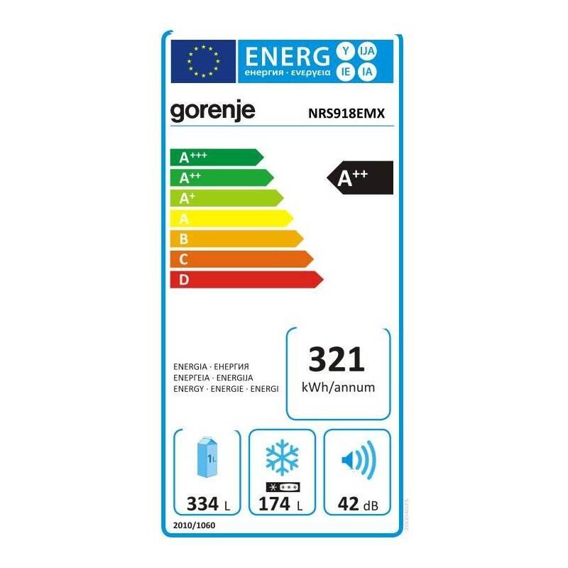 Americká lednice Gorenje Advanced NRS918EMX, Americká, lednice, Gorenje, Advanced, NRS918EMX