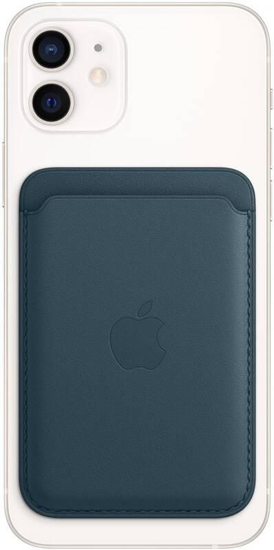 Apple kožená peněženka s MagSafe k iPhonu - baltsky modrá