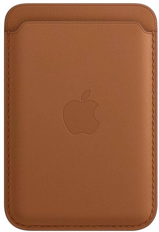 Apple kožená peněženka s MagSafe k iPhonu - sedlově hnědá, Apple, kožená, peněženka, s, MagSafe, k, iPhonu, sedlově, hnědá