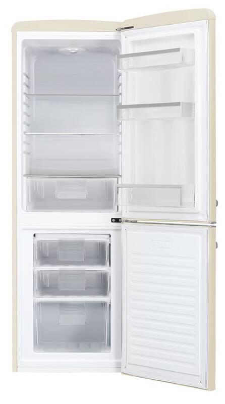 Chladnička s mrazničkou Amica Retro VC 1622 M béžová