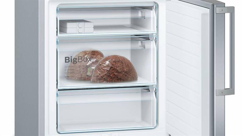 Chladnička s mrazničkou Bosch KGE49EICP nerez