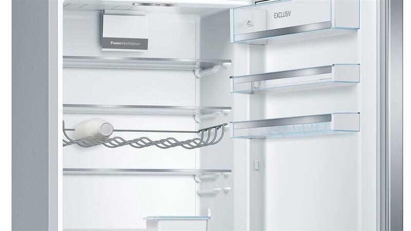 Chladnička s mrazničkou Bosch KGE49EICP nerez