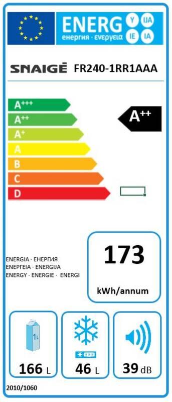 Chladnička Snaige Retro FR24SM-PRJ30E černá