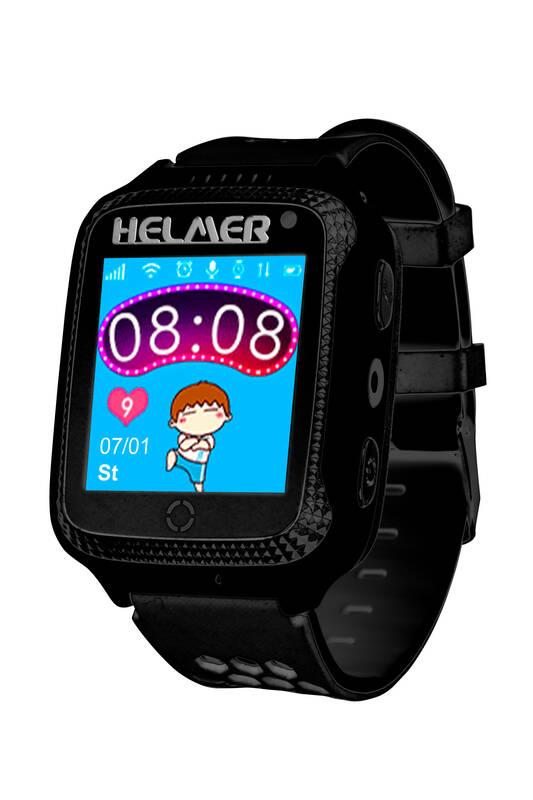 Chytré hodinky Helmer LK 707 dětské s GPS lokátorem černý