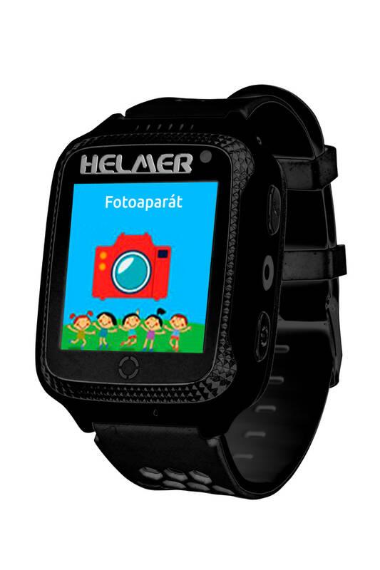 Chytré hodinky Helmer LK 707 dětské s GPS lokátorem černý