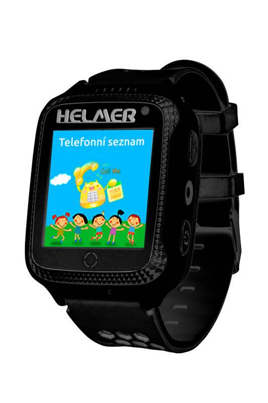 Chytré hodinky Helmer LK 707 dětské s GPS lokátorem černý, Chytré, hodinky, Helmer, LK, 707, dětské, s, GPS, lokátorem, černý