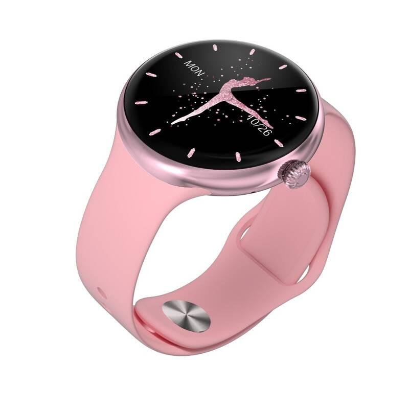 Chytré hodinky IMMAX Lady Music Fit růžové
