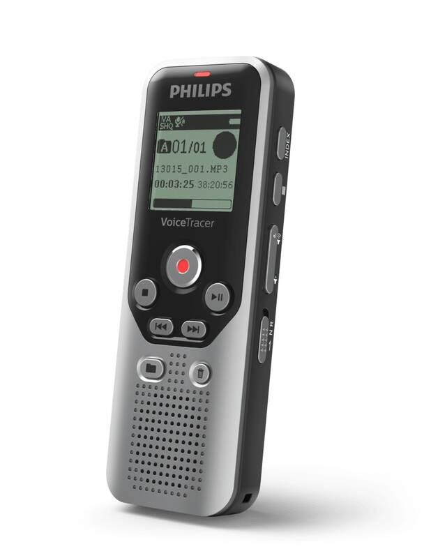 Diktafon Philips DVT1250 černý stříbrný