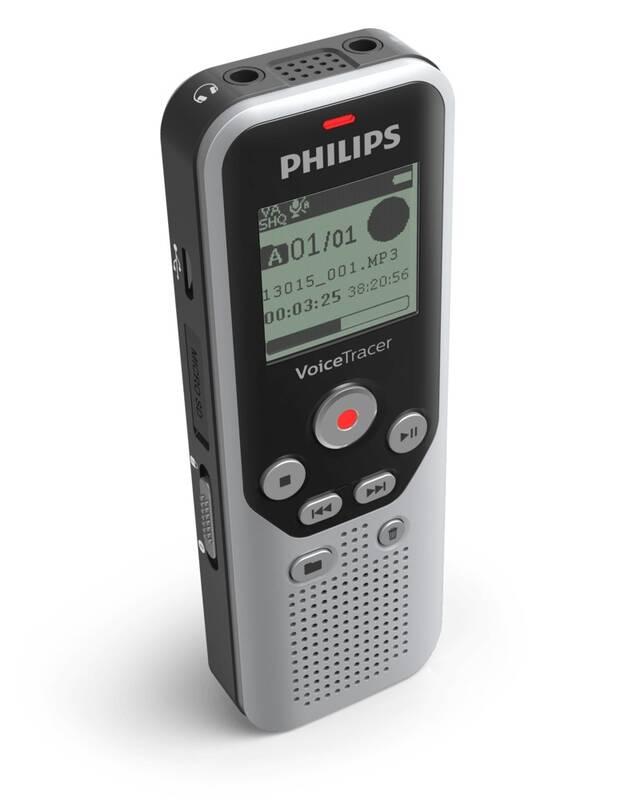 Diktafon Philips DVT1250 černý stříbrný
