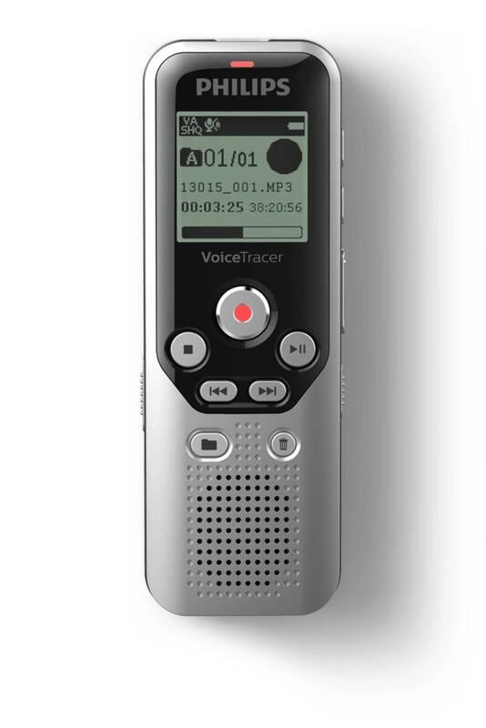 Diktafon Philips DVT1250 černý stříbrný