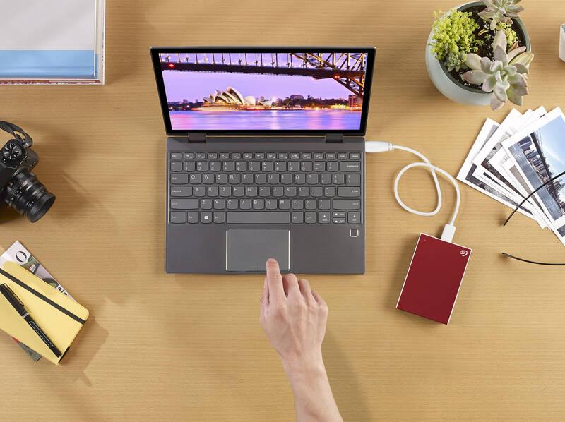 Externí pevný disk 2,5" Seagate One Touch 4TB červený