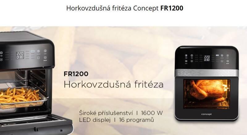 Fritéza horkovzdušná Concept FR1200 černá